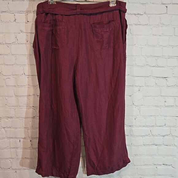 Coldwater Creek Linen Blend Capris Size 12 - Picture 6 of 9